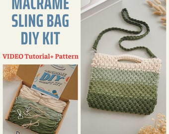 Macrame Bag Diy Kit, Macrame Diy, Diy Kit, Macrame Bag, Make Your Own, Macrame Bag Kit, Small Bag Kit, Diy Crossbody Bag, Fashion Kit K10
