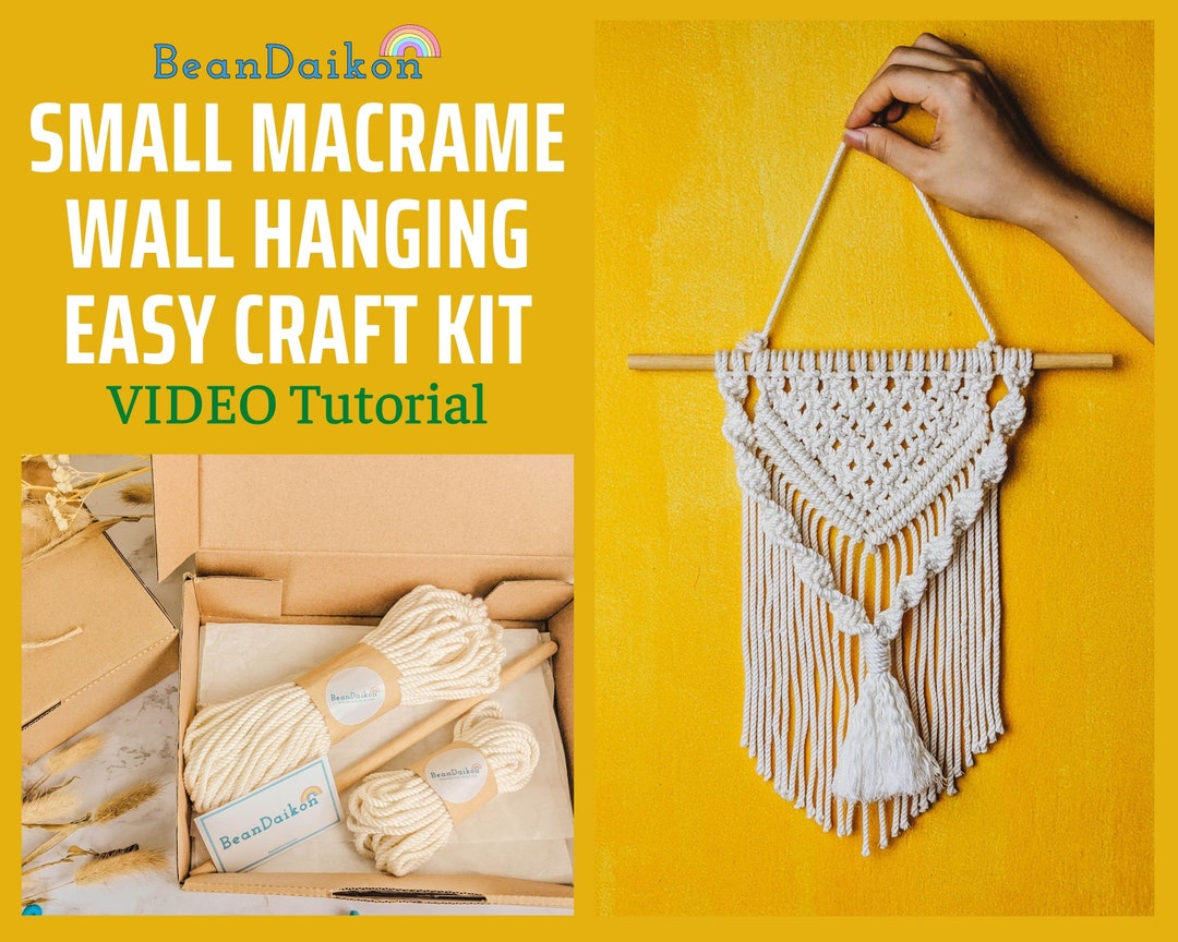 EASY Macrame Wall Hanging DIY KIT for Beginners Macrame Wall Etsy