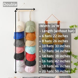 Personalized Cap Rack, Hat Storage, Gift for Him for Dad, Closet ...