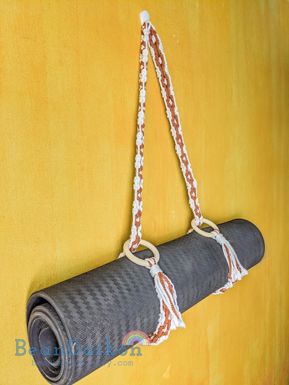 Macrame Yoga Mat Strap, Macrame Yoga Mat Holder, Yoga Mat Carrier