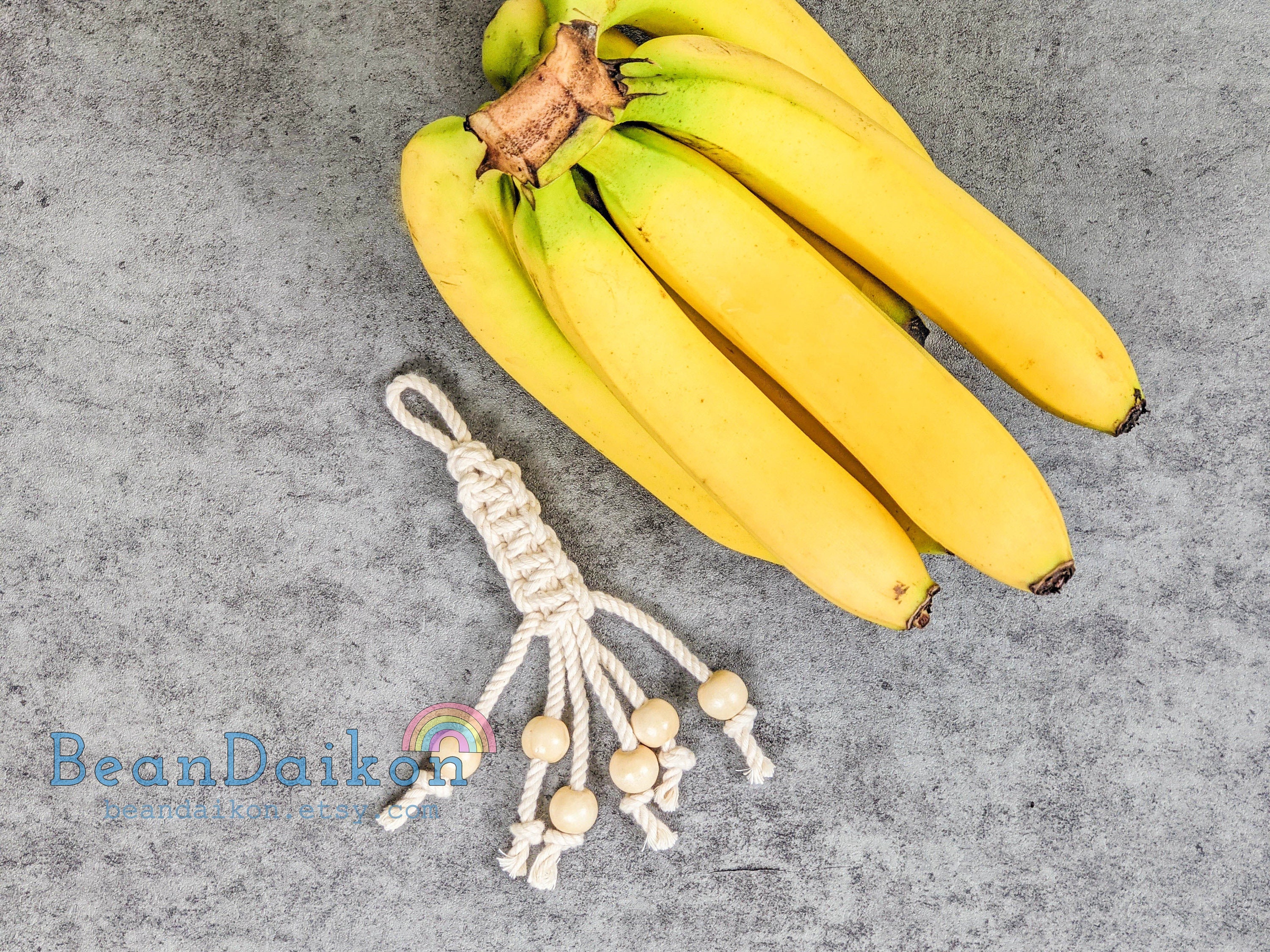 Macrame Banana Hanger Boho Banana Bungee Fruit Holder Etsy UK