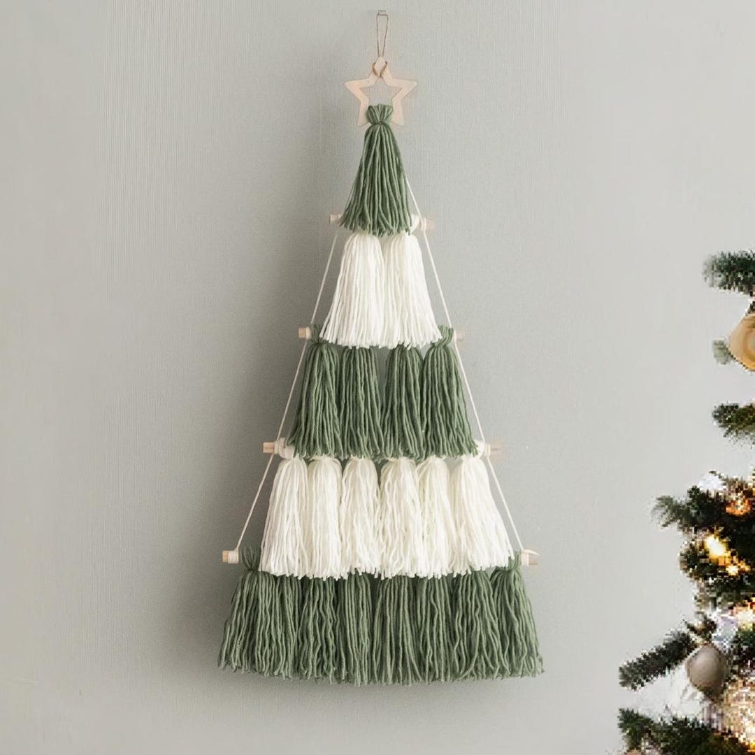 Macrame Christmas Tree Wall Hanging for Boho Holiday Decor X67 - Etsy