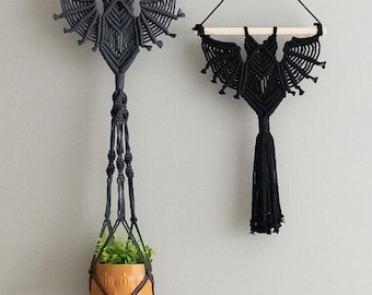 Vleermuis muur hangen, plantenhouder, decor halloween vleermuis, decoratie heksen huis, vleermuis plantenhanger, gotisch interieur decor, Halloween decor W52