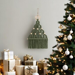 Macrame DIY Christmas Tree, Macrame Craft KIT, Christmas Gift, Holiday Craft Night, DIY Christmas Gift, Festive Activity,Bestfriend Gift K20 image 17