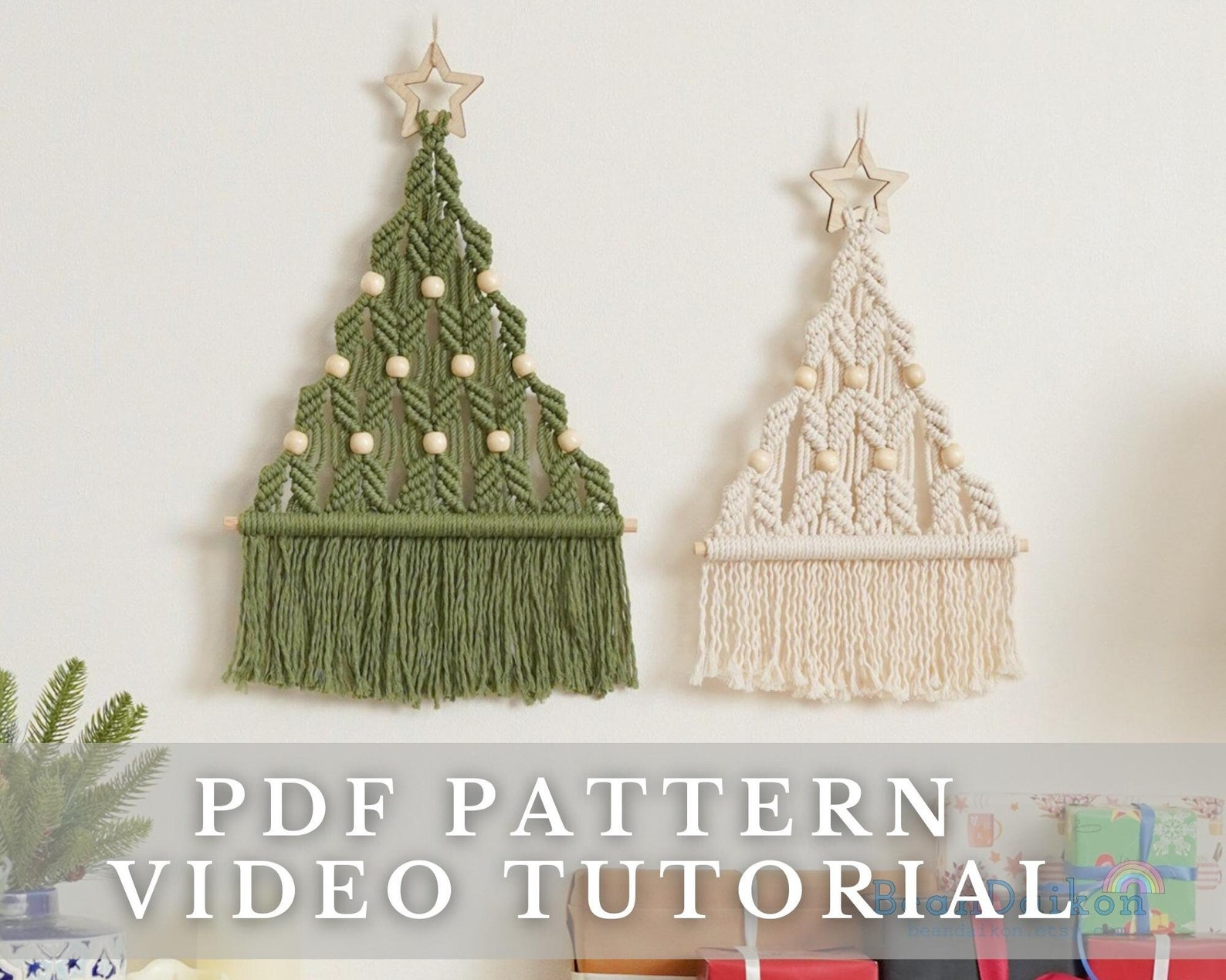 Pattern Macrame Christmas Tree PDF Download How to for - Etsy