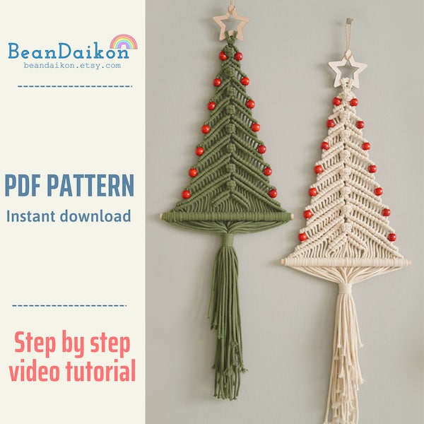 Diy Xmas Tree Pdf, Craft Night, Festive Activity, Pdf Download, Winter Digital, For Girl For Tweens, Intermediate Pattern P62