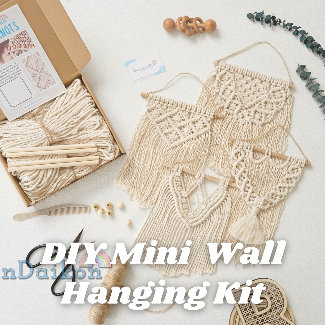 Macrame DIY Kit, Macrame Hanging, Art Kits for Teens, Macrame Wall Decor, Diy Holiday Craft, Diy