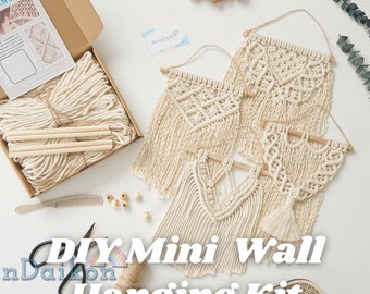 Macrame DIY Kit, Macrame Hanging, Art Kits for Teens, Macrame Wall Decor,  Diy Holiday Craft, Diy Wall Decor, Do It Yourself Kits K44 