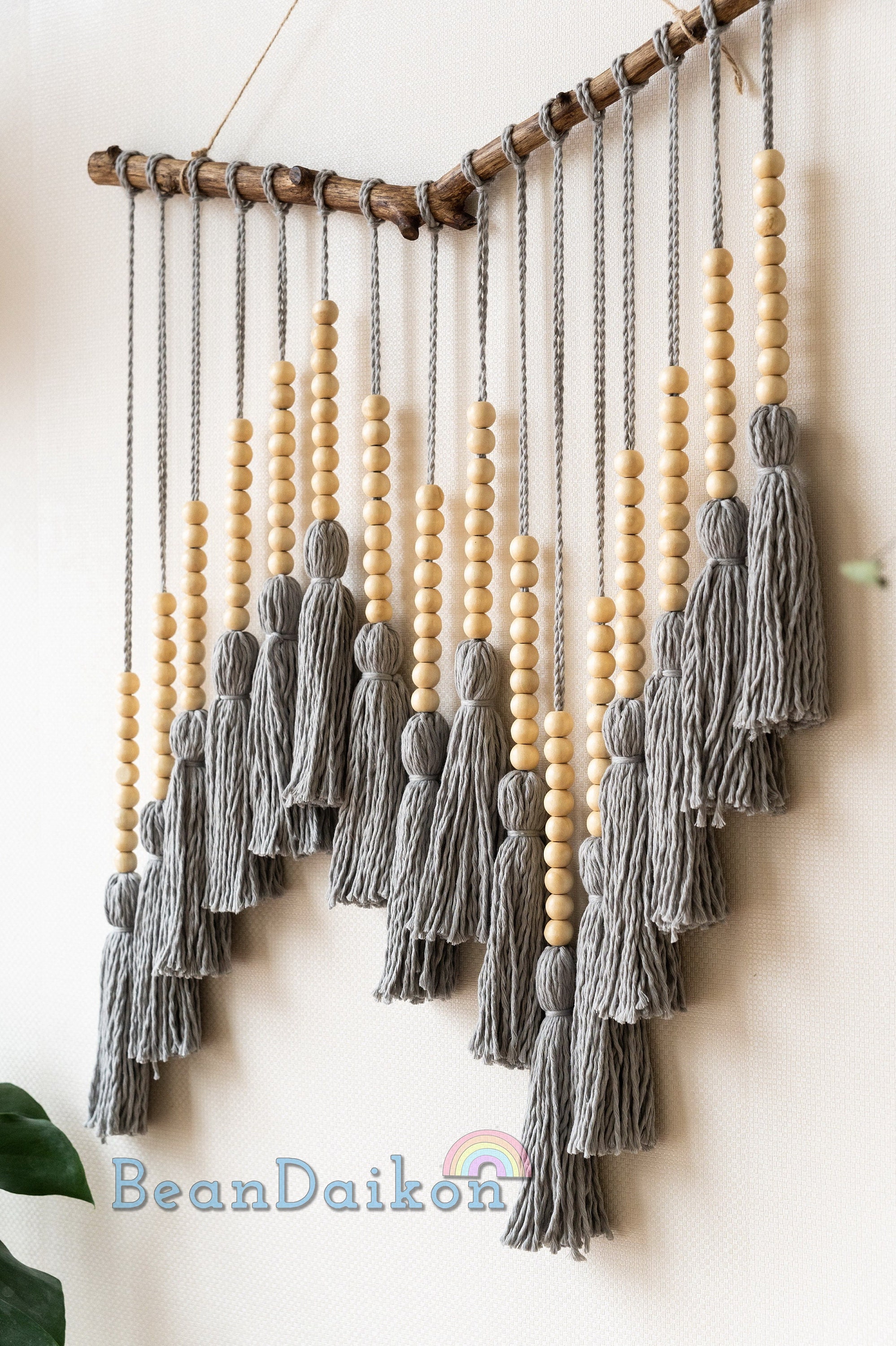 Macrame Wall Hanging with tassels- Petite, Threadzbar