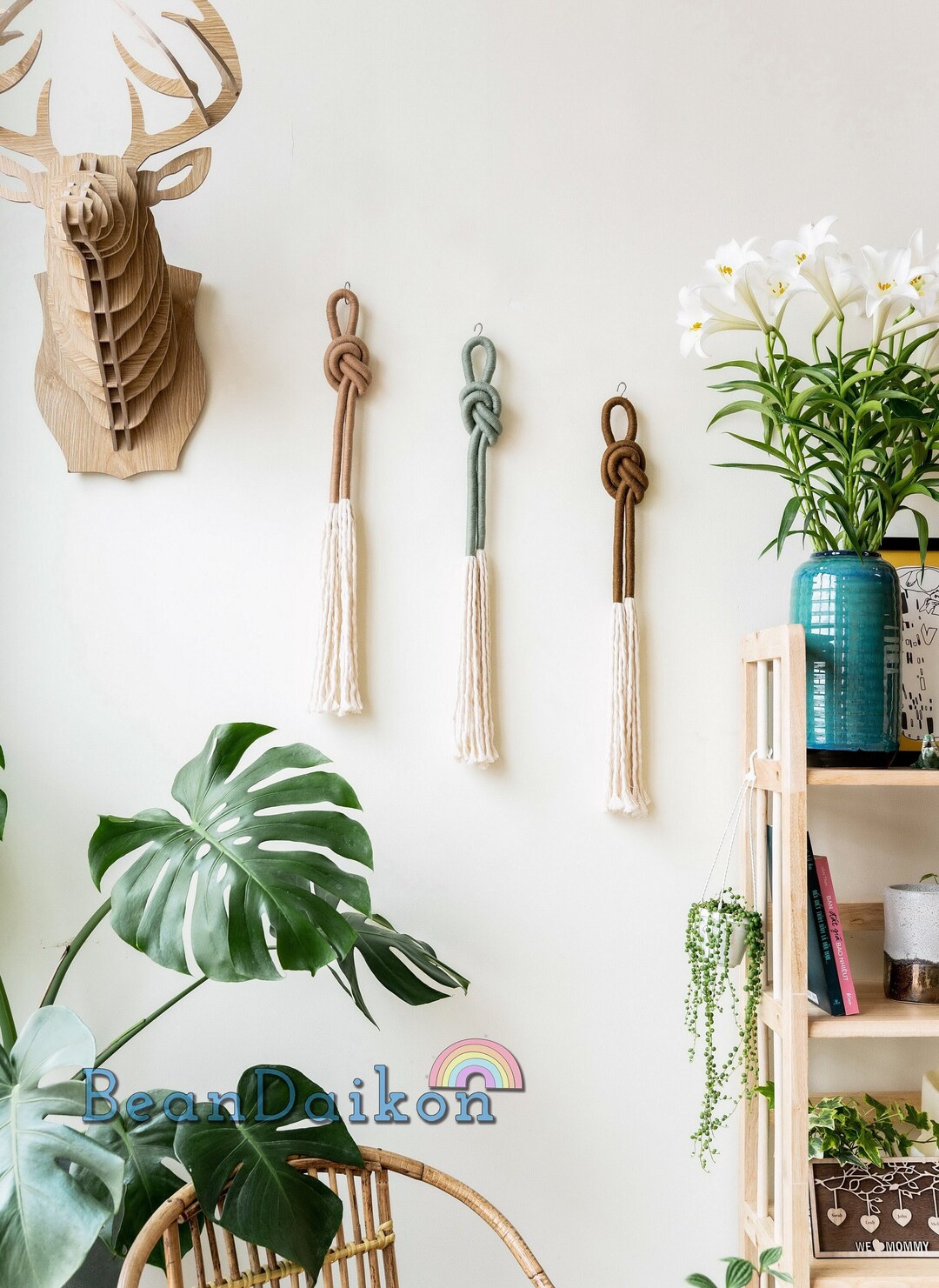 Wrapped Knot Wall Hanging Rope Art Modern Macrame Rope Wall - Etsy