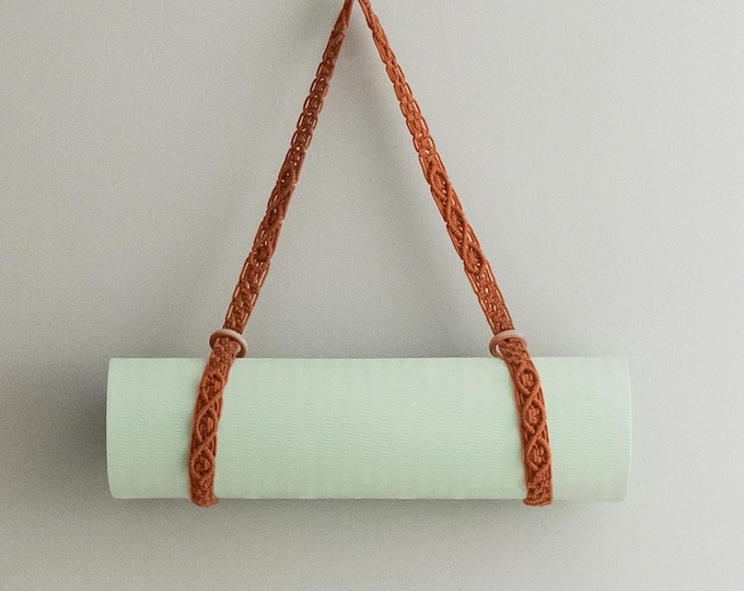 Macrame Yoga Mat Strap for Boho and Minimalist Style I83