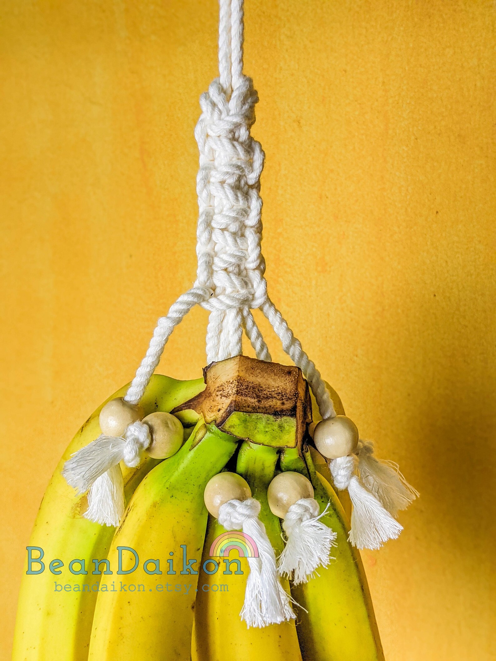 Macrame Banana Hanger Boho Banana Bungee Fruit Holder Etsy