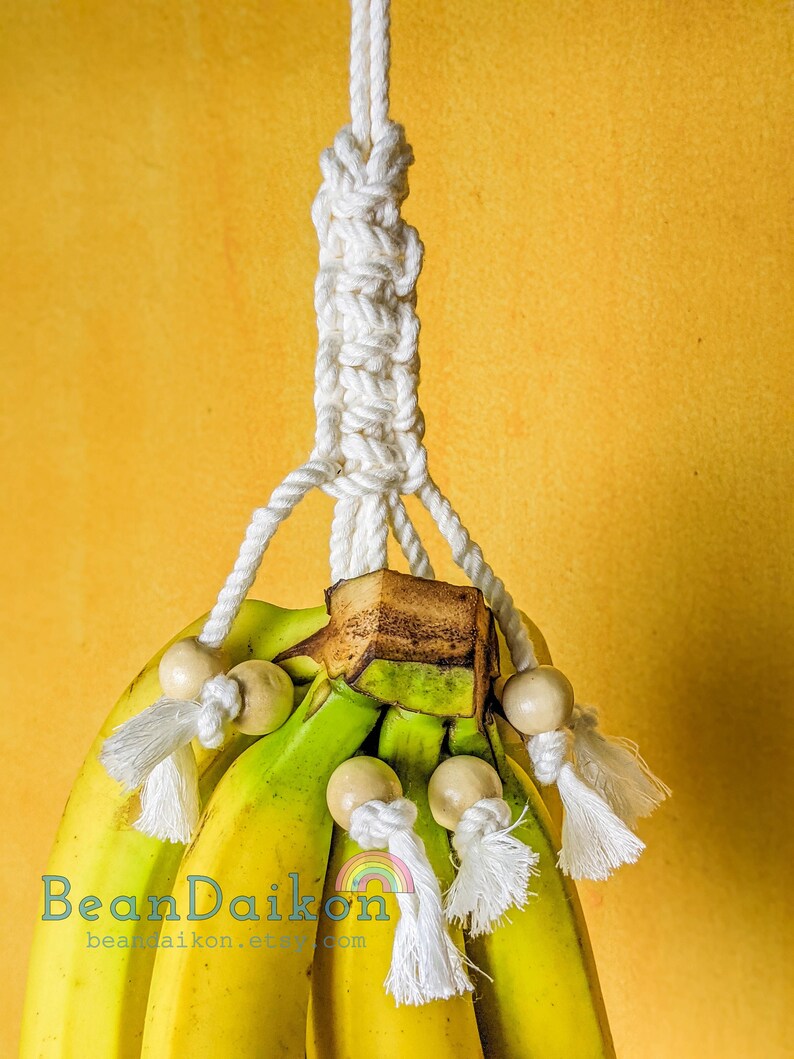 Macrame Banana Hanger Boho Banana Bungee Fruit Holder Etsy