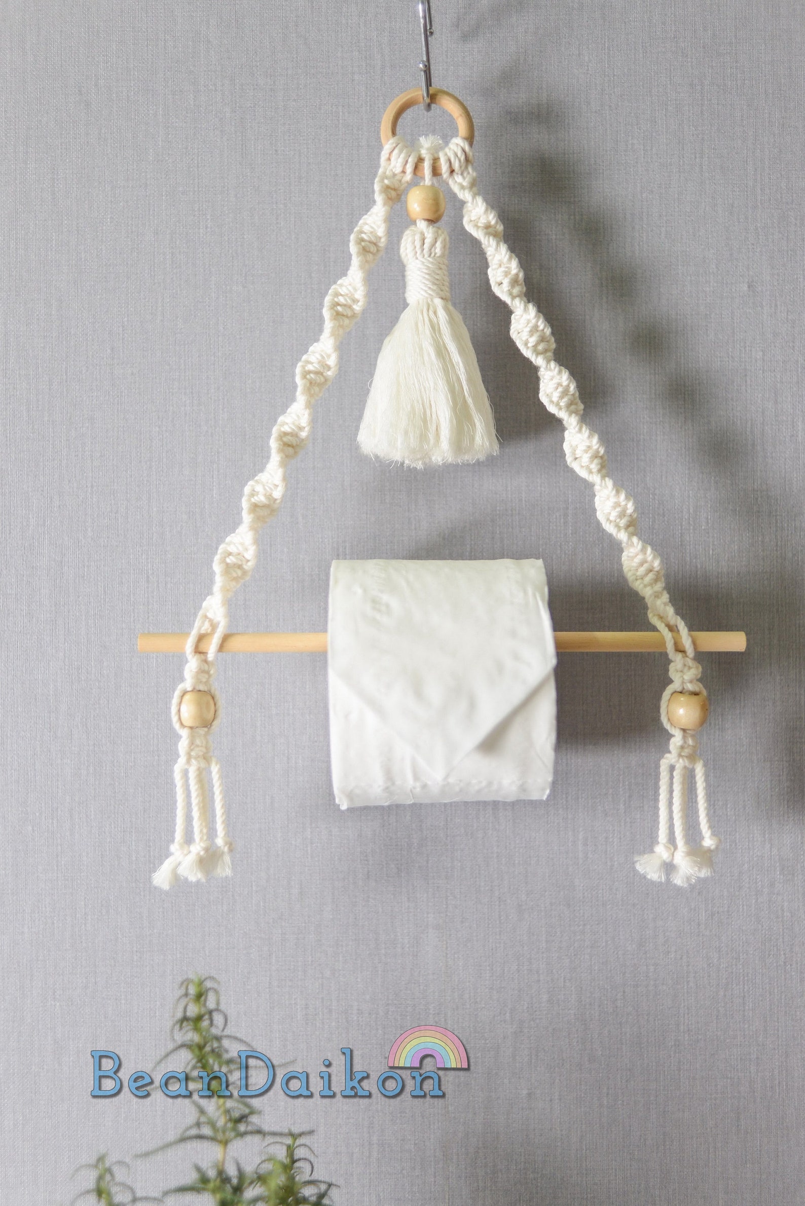 Boho Toilet Paper Holder Macrame Toilet Roll Hanger Boho Etsy