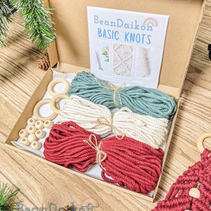 Macrame Christmas Tree DIY KIT, Christmas Craft Gifts, Holiday, Craft, Decoration, Wall Hanging, Festive, Gift Idea, Christmas Craft Kit K13 image 10