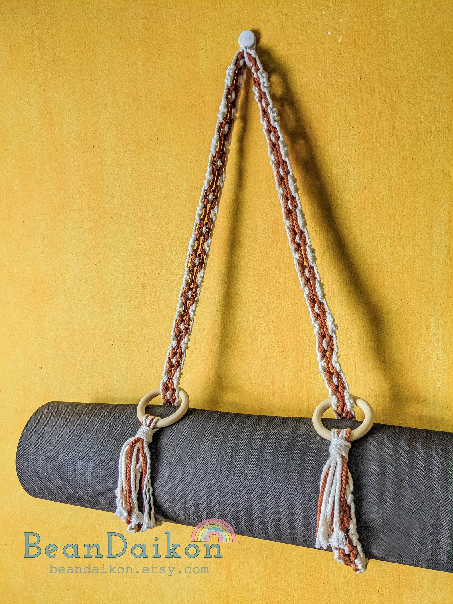 Macrame Yoga Mat Strap Macrame Yoga Mat Holder Yoga Mat Etsy