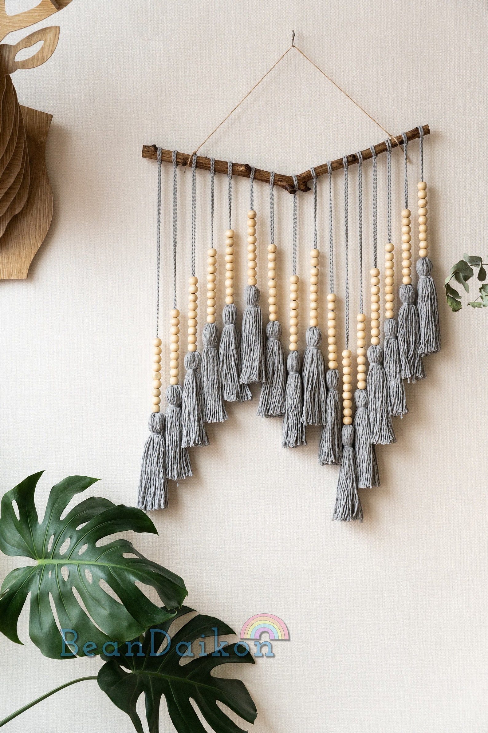 Macrame Tassel Wall Hanging Nursery Decor Custom Macrame Etsy
