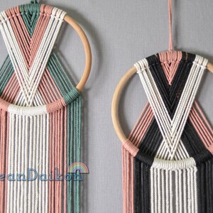 Easy Macrame Dreamcatcher Kit, Hoop Wall Hanging DIY Craft Kits, Diy Macrame Kit, Macrame Diy Kit, Teen Craft Kit, Adult Craft Kit K07 image 7