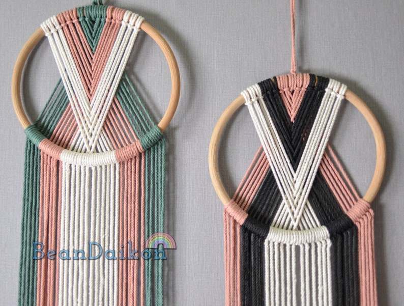 Easy Macrame Dreamcatcher Kit, Hoop Wall Hanging DIY Craft Kits, Diy Macrame Kit, Macrame Diy Kit, Teen Craft Kit, Adult Craft Kit K07 image 7