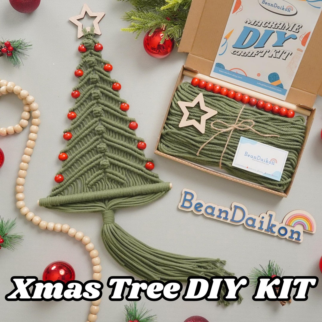 Christmas Tree Craft Kit, Christmas Kit, DIY Christmas Decor, Xmas Tree