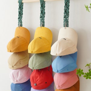 Personalized Cap Rack, Hat Storage, Gift for Him for Dad, Closet ...