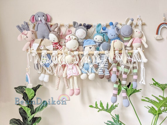 Stuffed Animal Hammock Stuffed Animal Toy Storage Hammock With Macrame  Bedroom Corner Organizer Net For Neatly