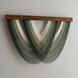 Large Fiber Art, Tapestry Hanging, Home Decor Wall Art, Housewarming Gifts, Modern Macrame, Yarn Tapestry, Living Room Art V16