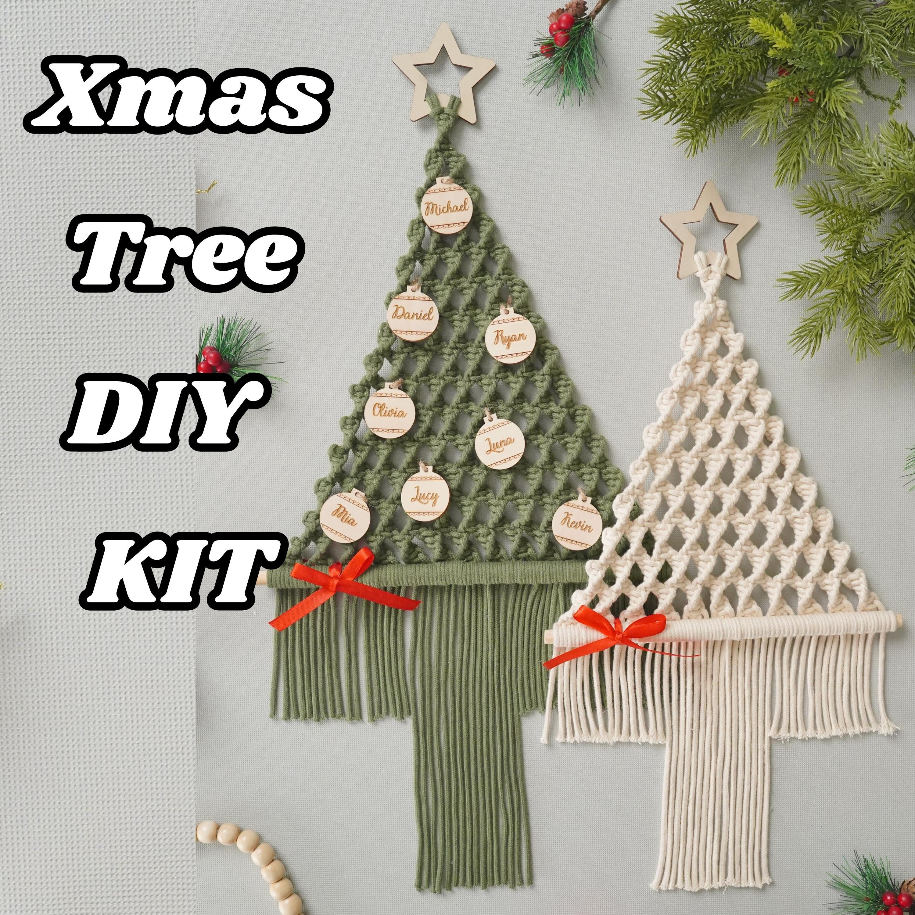 DIY Christmas Kit Christmas Tree Kit Macrame Christmas Boho 