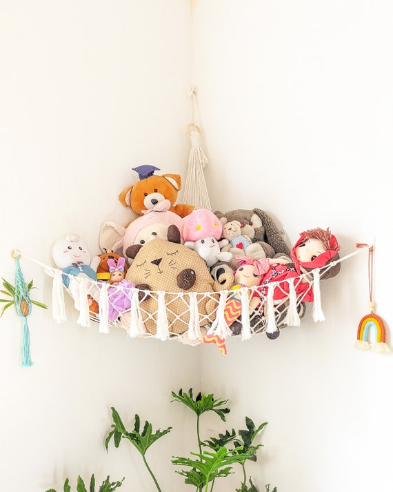  Jumbo Toy Hammock for Stuffed Animal Net Boho Macrame