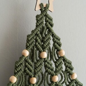 Macrame DIY Christmas Tree, Macrame Craft KIT, Christmas Gift, Holiday Craft Night, DIY Christmas Gift, Festive Activity,Bestfriend Gift K20 image 18