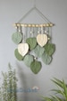 Macrame Leaf Wall Hanging, Macrame Wall Hanging, Green Wall Art, Boho Home Decor, New Home Gifts, Farmhouse Decor, Christmas Gifts 