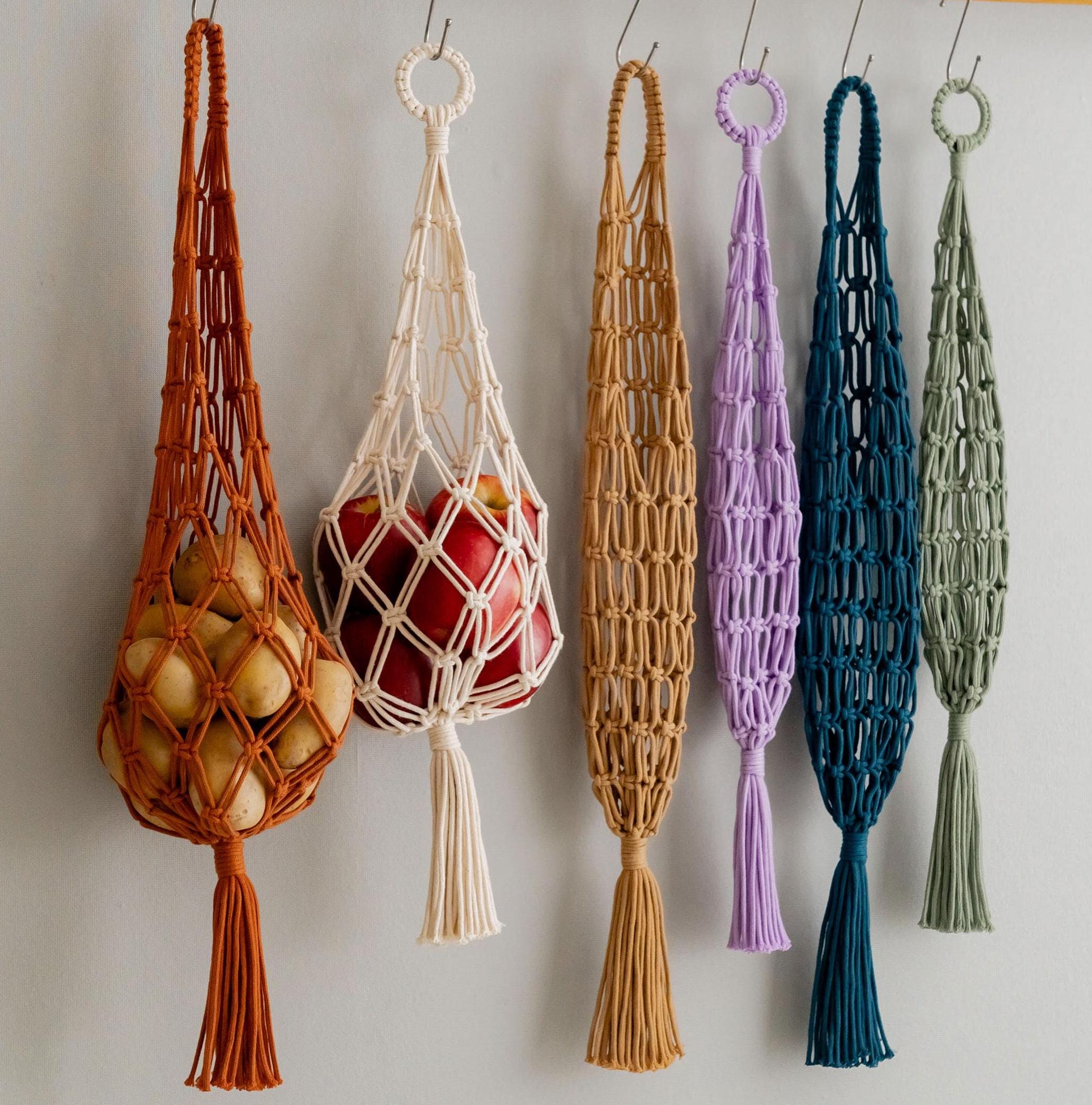 Hanging Vegetable Hammock, Produce Holder, Fruit Net For Camper, Vegetable Hanging, Kitchen Household, Vegetable Storage, Fruit Net I17