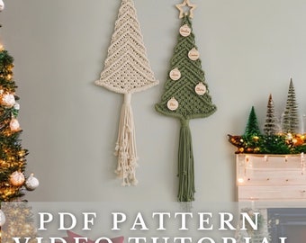 Christmas Tree Instruction, Macrame Pattern, Wall Hanging Diy, Make Your Own, Festive Activity, Make It Yourself, Macrame Beginner P52