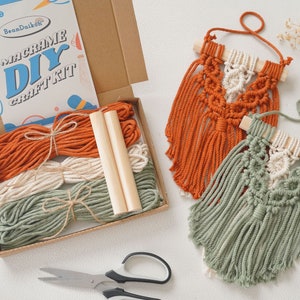 Easy Macrame Craft Kit, Macrame Beginner Kit, DIY Craft Kit For Adult, Macrame Diy Kit, Beginner Macrame Diy Kit for Women, Xmas Gifts K17 image 10