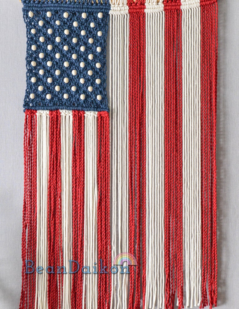 Large Boho American Flag, USA Symbolize, Military Home Decor, Police Officer Decor, Retirement Gifts, Independence Day,Military Mom Gift W34 image 2