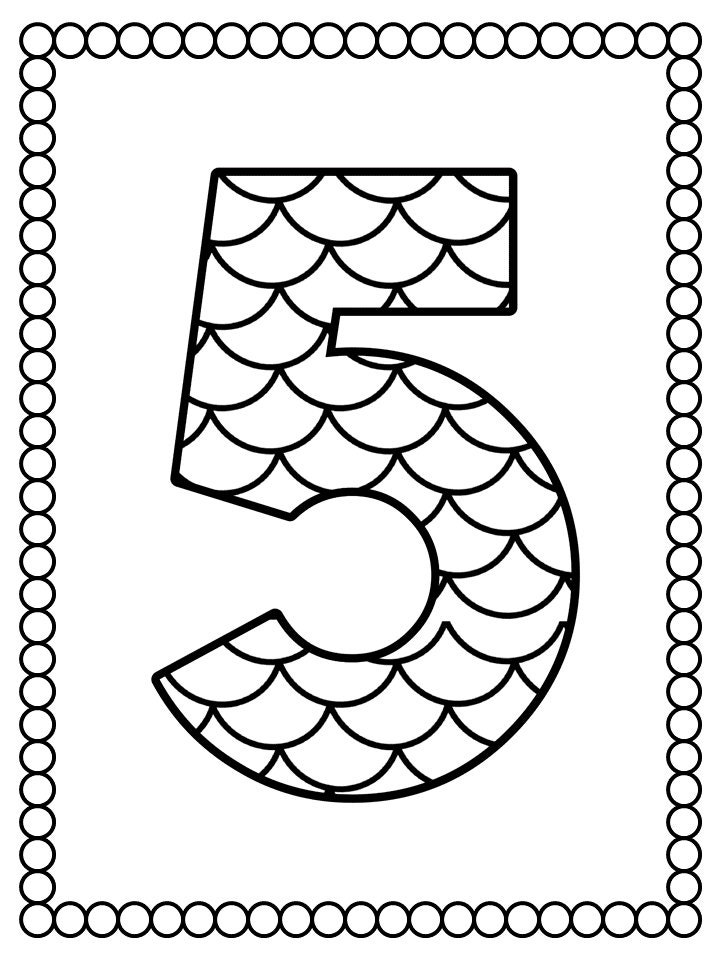 Enchanting Mermaid Coloring Pages Set: Pages 1-5 for Whimsical