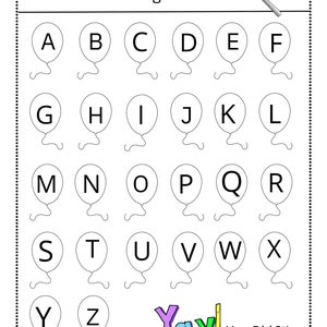 Hojas de trabajo de letras faltantes, páginas de actividades, letras del alfabeto imprimibles, descarga instantánea, educación en el hogar, práctica de escritura a mano