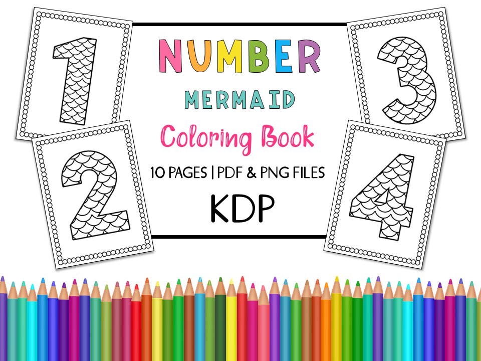 coloring pages numbers printable number coloring book etsy