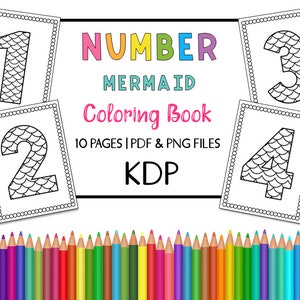 Enchanting Mermaid Coloring Pages Set: Pages 1-5 for Whimsical Underwater Adventures!-Educational Resources, Educational Pages