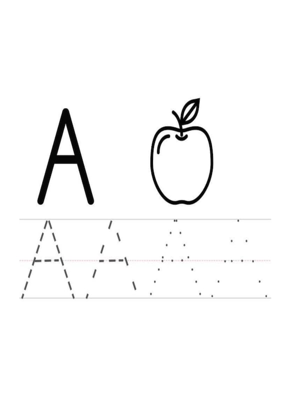 Alphabet Tracing Worksheets. ABC Letters Printable Practice - Etsy