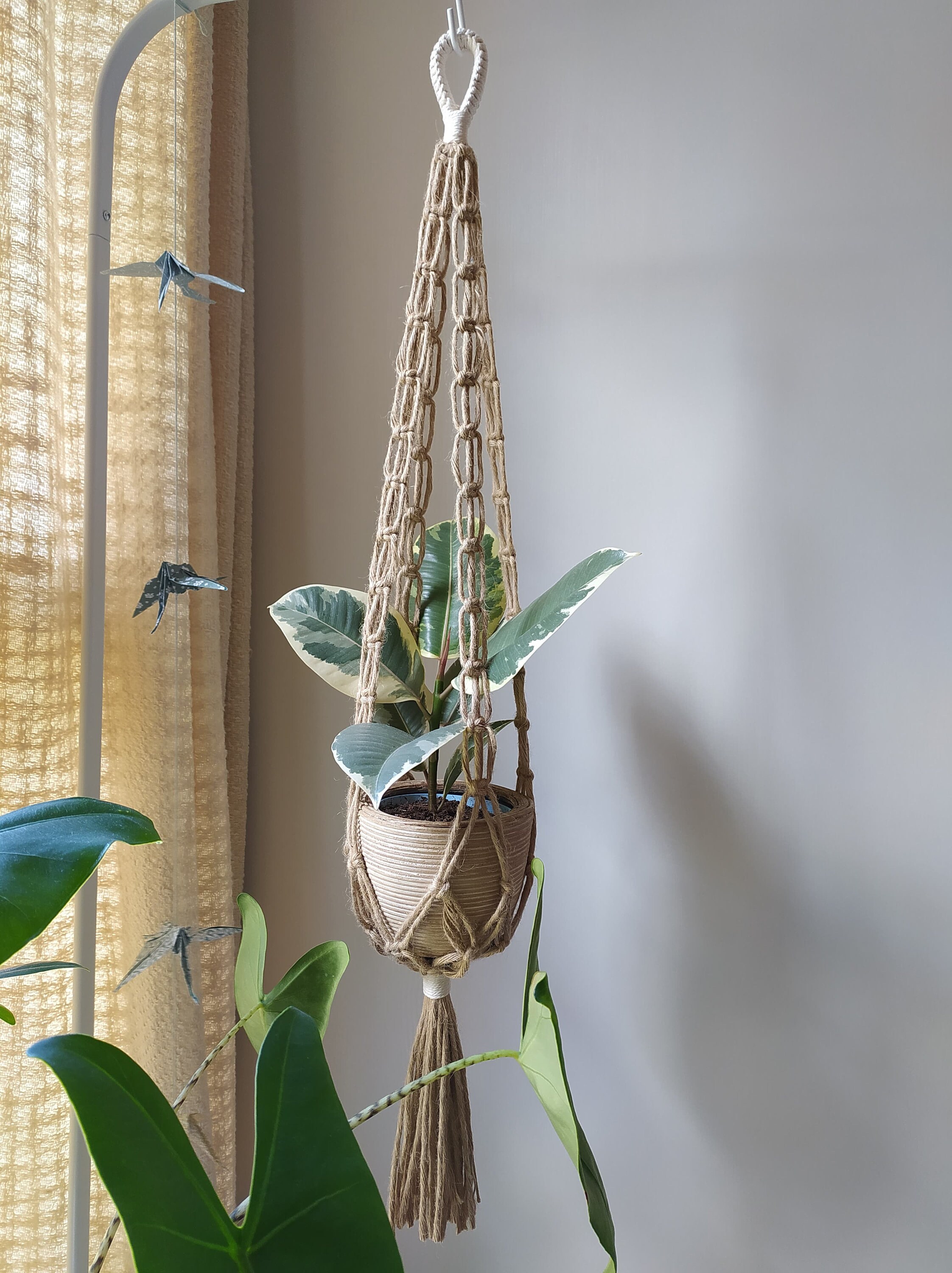 Jane - Suspension Pour Plante en Jute