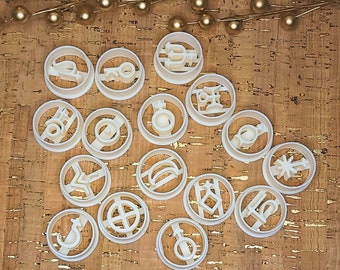 Planet Sign Polymer Clay Cutters: Jewelry Making Set