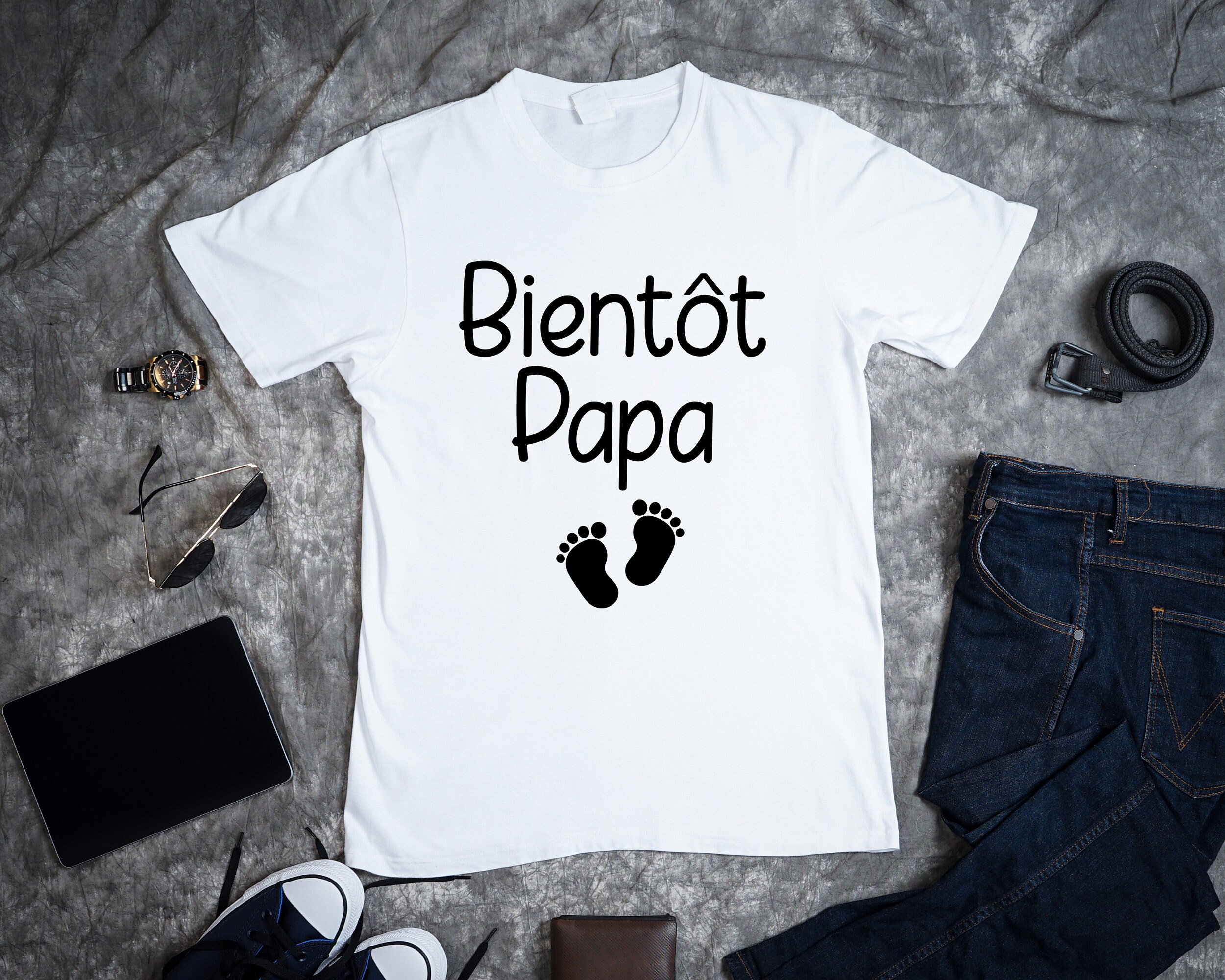 Camiseta de los hombres pronto papá futuro papá regalo Etsy