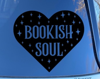 Bookish Soul Car Decal: Book Lover Gift