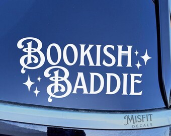 Bookish Baddie Car Decal: Starbright Book Lover Sticker