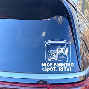 Dog Cute Car Decal Blue Puppy Dog Car Sticker Car Decal Bumper Sticker Cute Cartoon Dog Bumper Sticker Mom Car Sticker Decal Window Decals