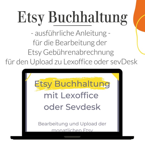 Bearbeitung der Etsy Gebührenabrechnung CSV Datei // Anleitung // für Lexoffice und sevDesk // Buchhaltung für Etsy Verkäufer //  deutsch