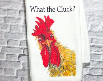 Funny Chicken Towel Etsy