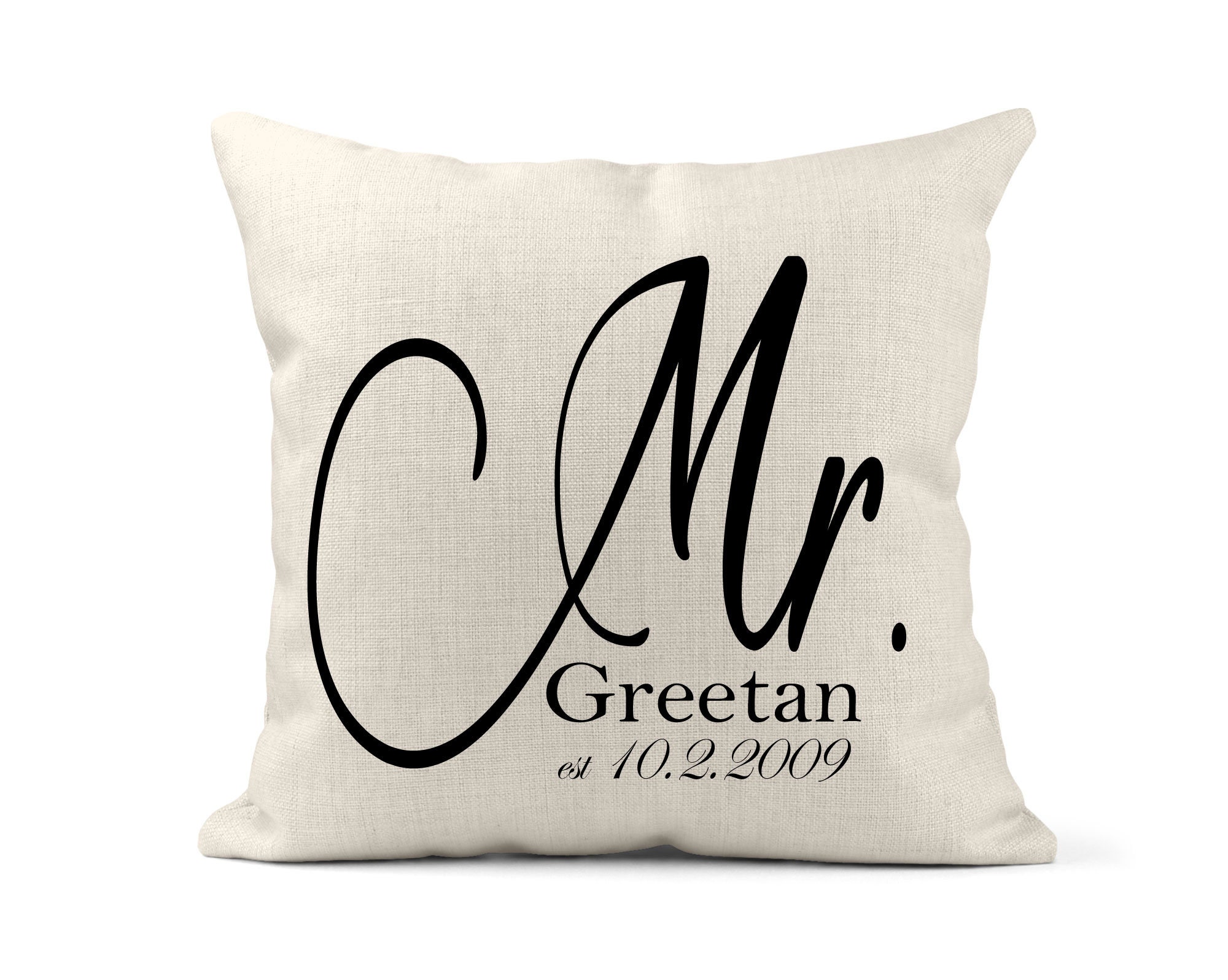 Mr and Mrs Throw Pillows Wedding Gift Throw Pillow Wedding Etsy