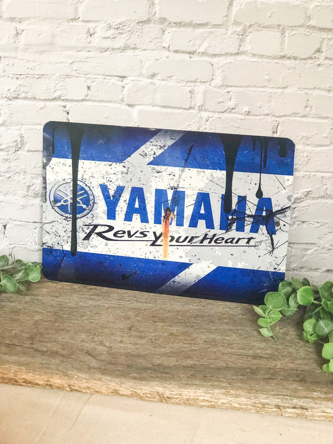 Blaues und silbernes Fahrrad Parkschild Für Motorsport Fans | Etsy